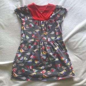 3 for $20 - Tea Collection Shawl Collar Bird Dress